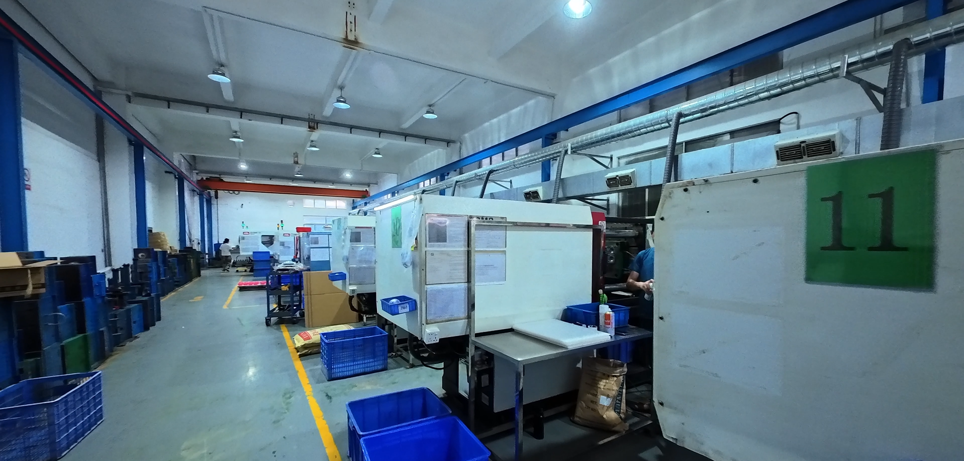 Production workshop with multiple machines in our pet products factory