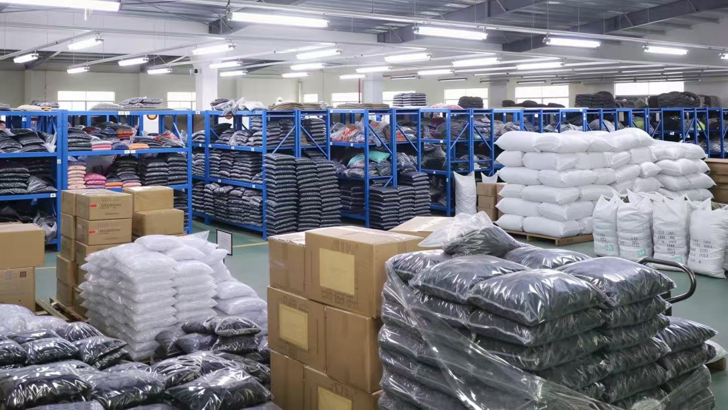 Warehouse and stock area for private label pet product manufacturing