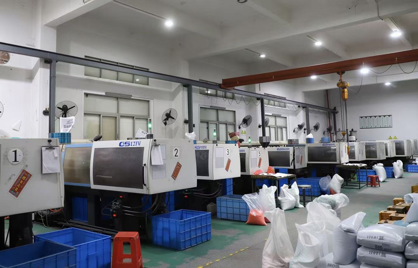 Production equipment inside our pet products manufacturing facility