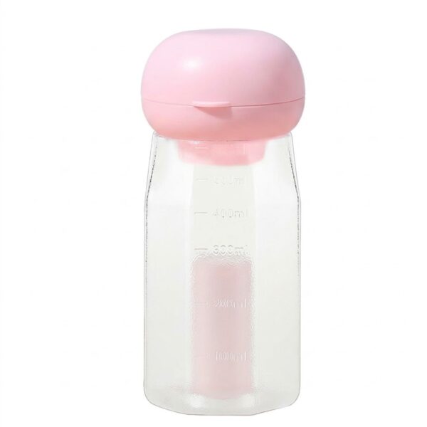 Crossbody Pet Travel Water Bottle (600ml + Poop Bag Dispenser), Hands-Free Heat-Resistant Dog Drinking Cup