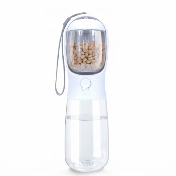 AP-WB01 Multifunctional Dog Travel Water Bottle with Treat Container, High-Temperature Resistant Dishwasher Safe Pet Feeder