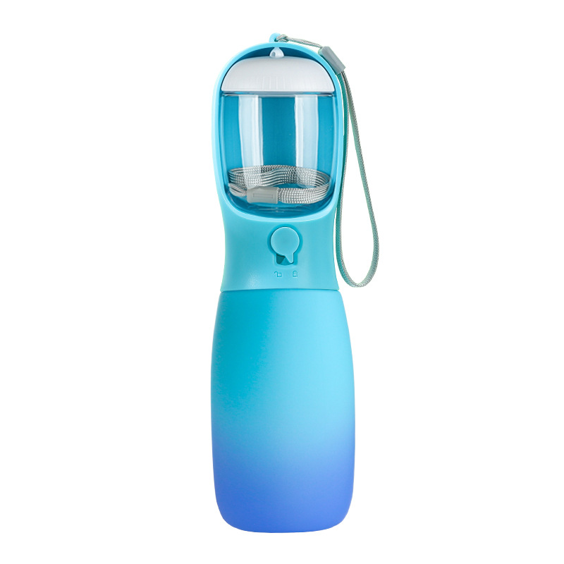 [Gradient Series] 2-in-1 Portable Pet Travel Water & Food Bottle (550ml + 100g), Heat-Resistant & Dishwasher Safe